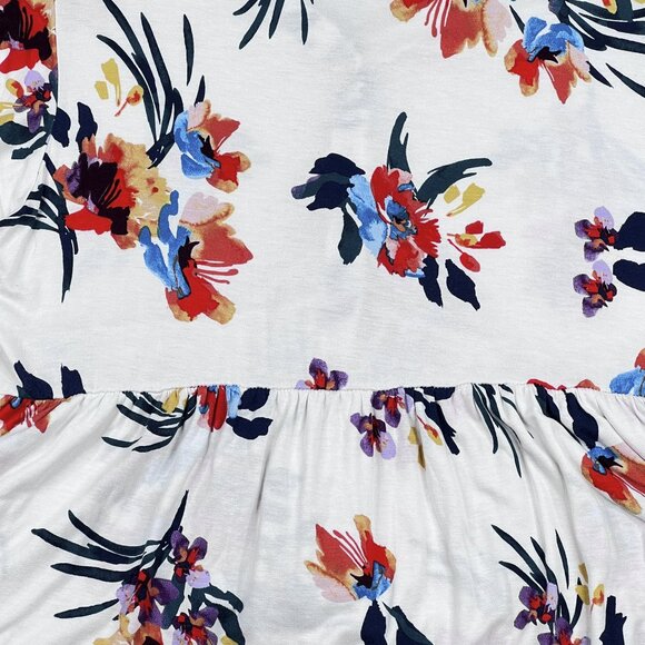 torrid Super Soft Knits Tiered Babydoll Top Floral Button-Front Size 3 - NWOT - Picture 6 of 13